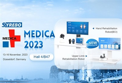 หุ่นยนต์ฟื้นฟูสมรรถภาพ Syrebo ใหม่จะเปิดตัวที่ MEDICA 2023